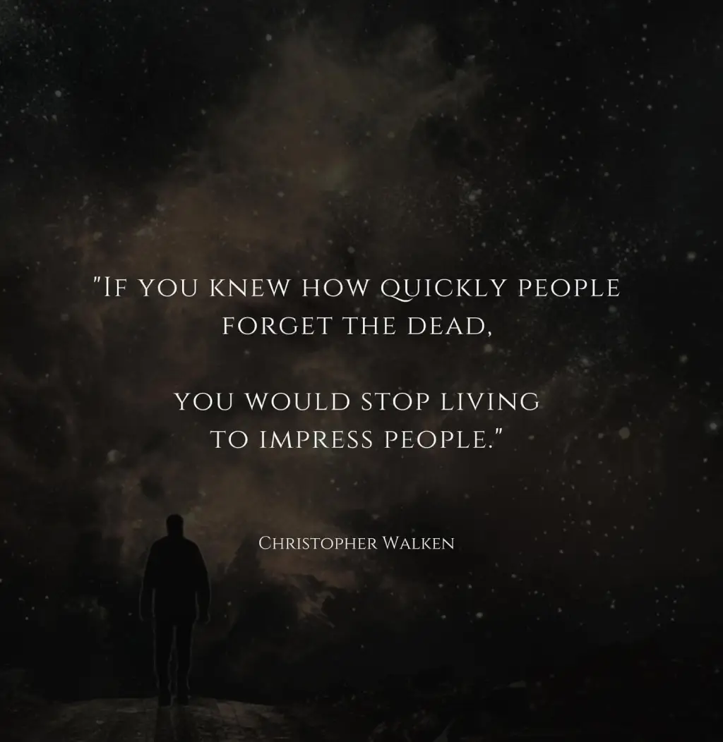 Stop living to impress people
