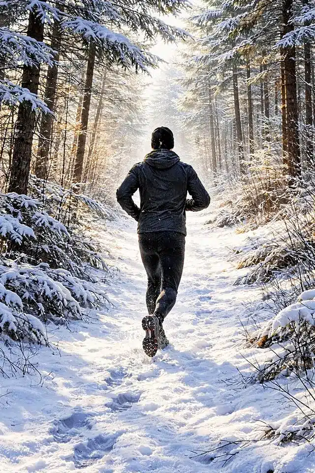 Running in snow and ice