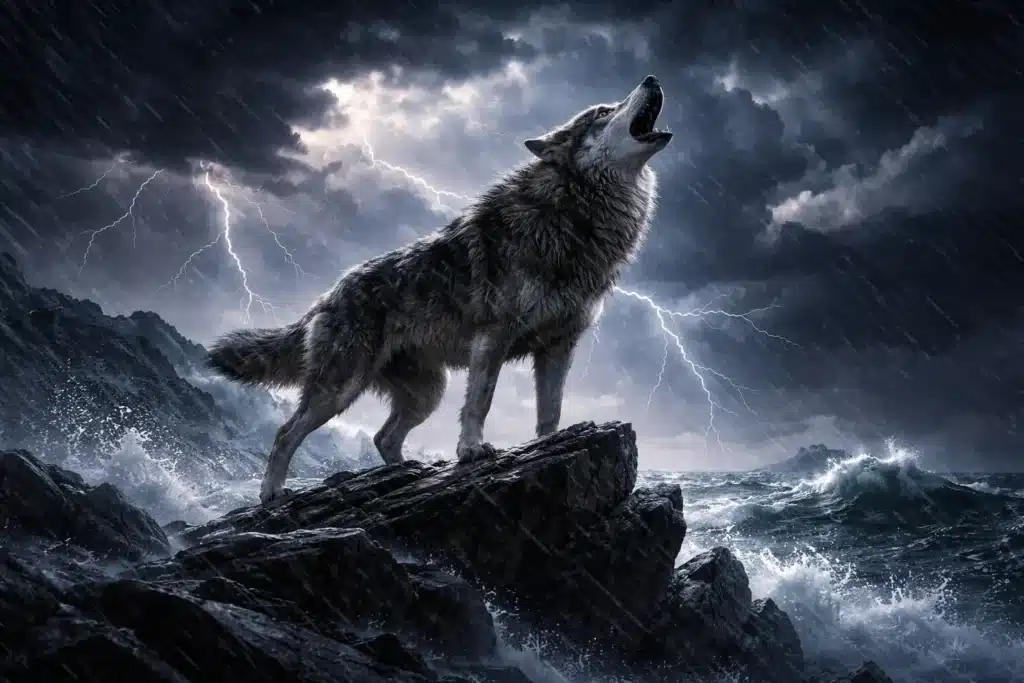 Howling in the storm