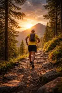 Running on the mountain