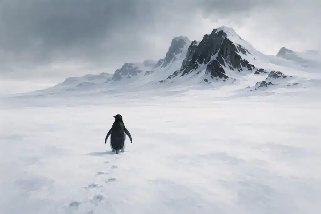 Lone penguin