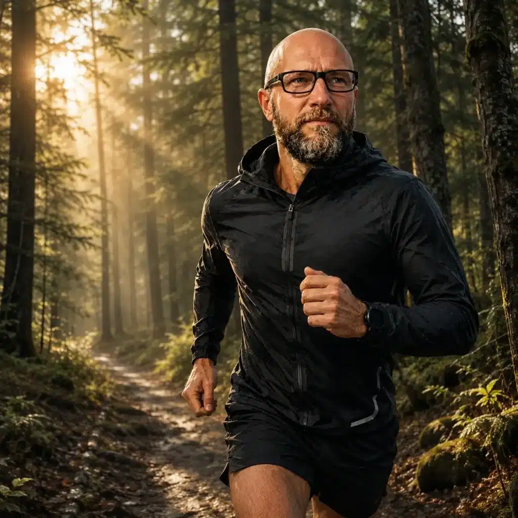 Running in the forest