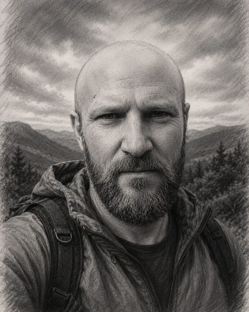 Selfie drawing
