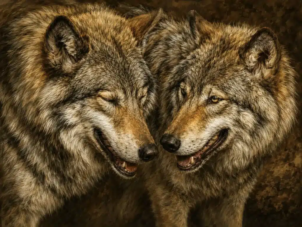 Smiling wolves