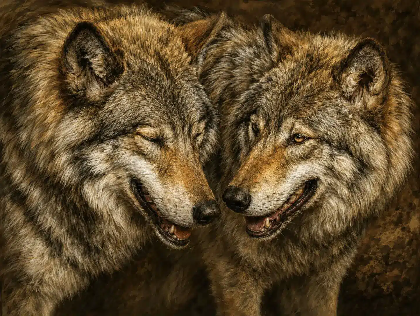 Smiling wolves