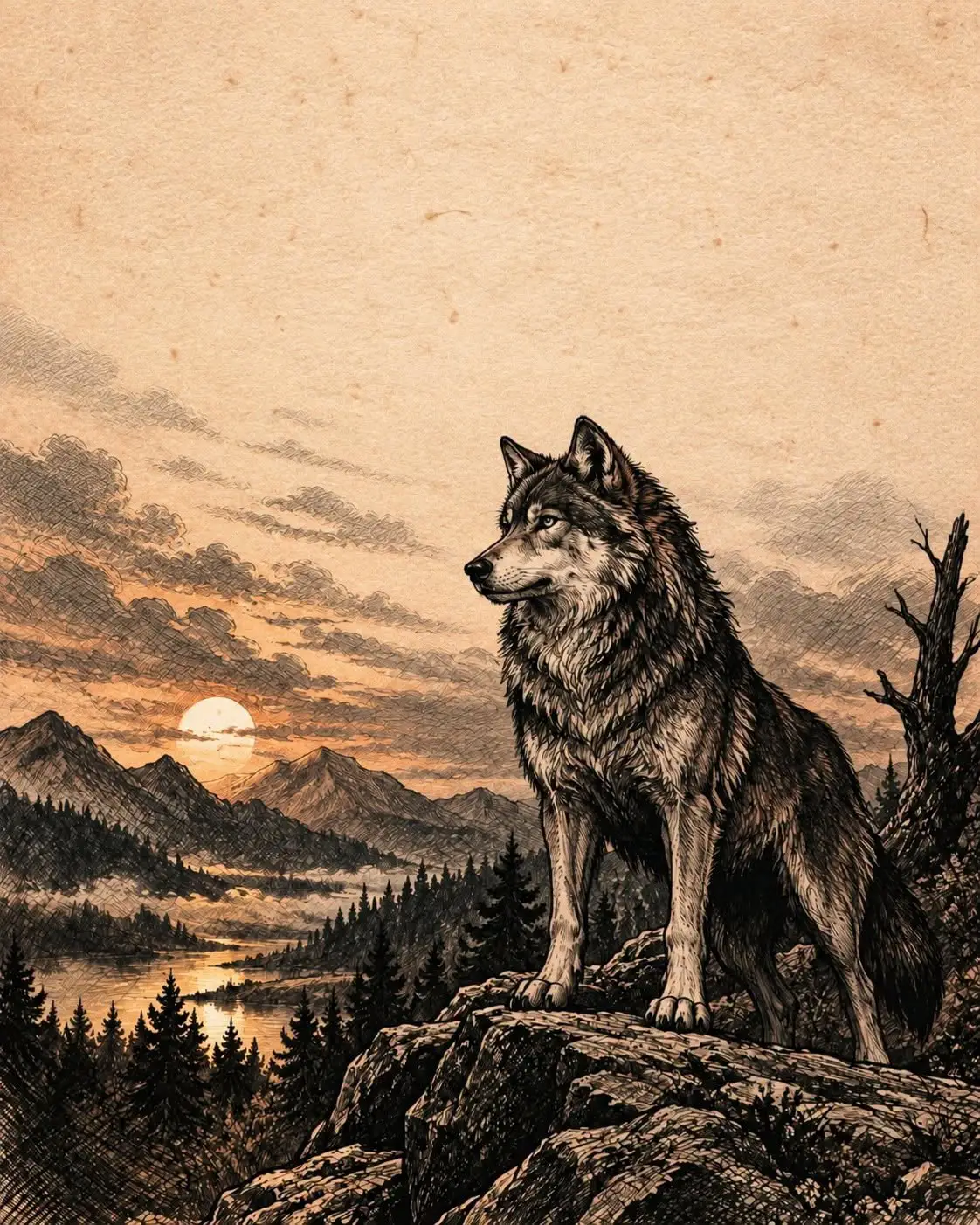 Büszke farkas